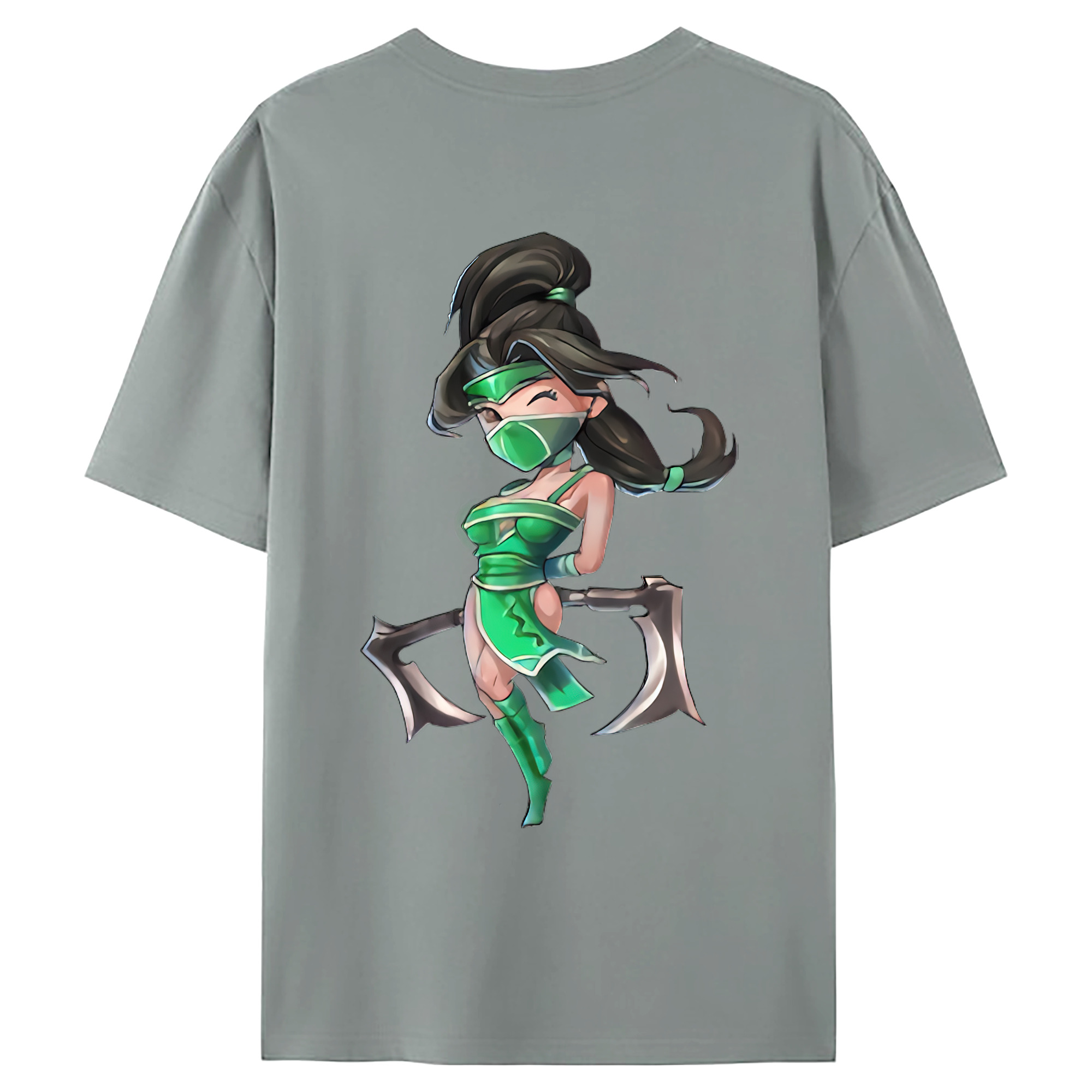 （画像用） リーグ・オブ・レジェンド League of Legends LOL 綿100％ メンズ半袖Tシャツ（バックプリント） 通気性